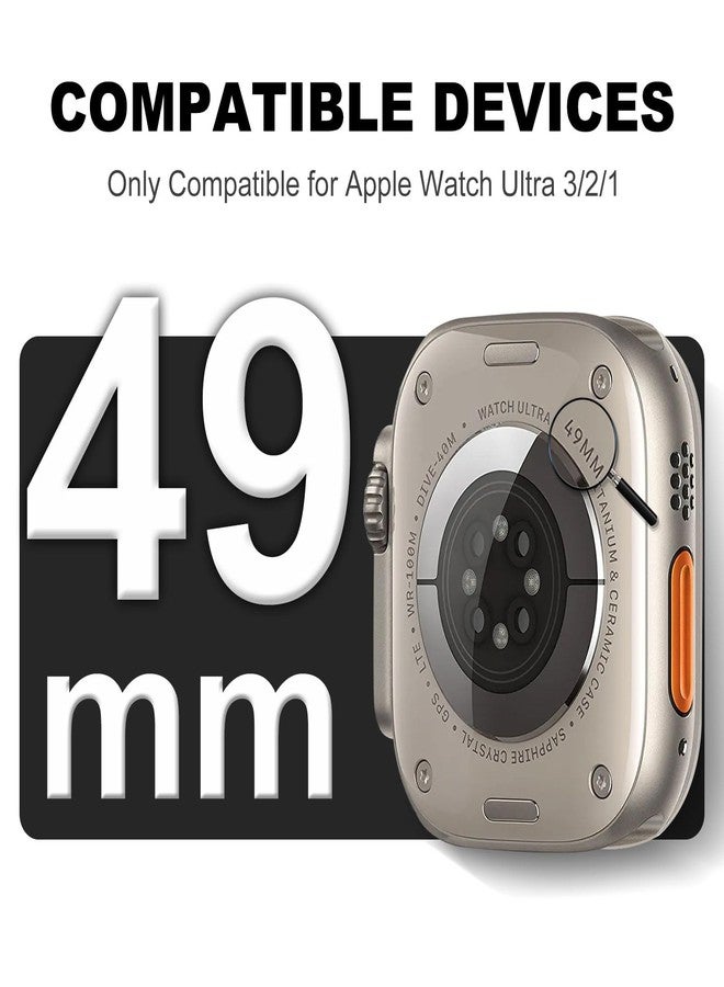 XYF Compatible for Crystal Clear Apple Watch Ultra 3 2 Bands 49mm, Bumper Case for Men Women Jelly Sport Cover Strap for iWatch Ultra 3 2 Series 11 10 9 8 7 SE 6 5 4 3 (ClearPurple, 49) - Image 3
